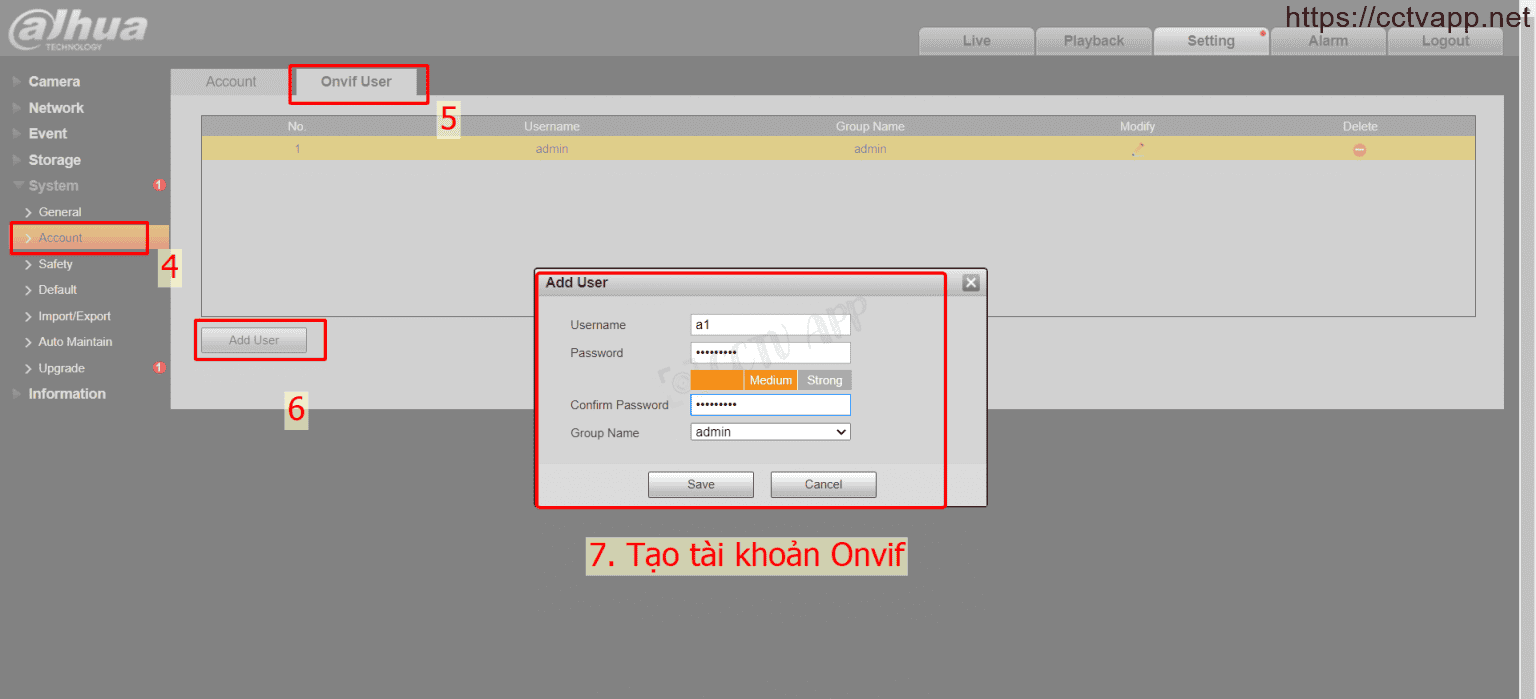 RTSP Camera Dahua Application System