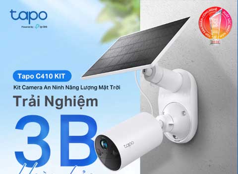 Camera WiFi NLMT TP-Link Tapo C410 KIT | 2K, Chống Nước