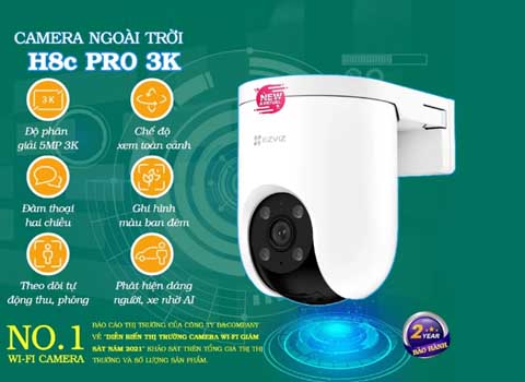 Camera wifi Ezviz ngoài trời H8C H8 C8C cao nhất
