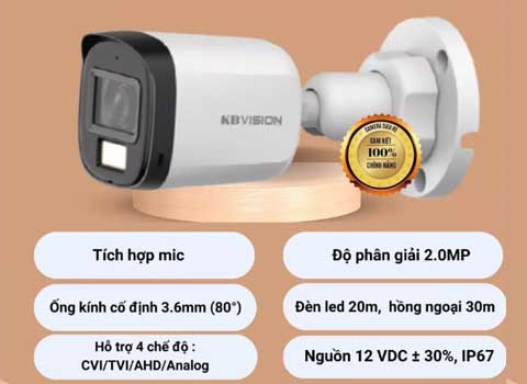 Camera KX- AD2111C-T & KX-AD2111C-A (Full Color ánh sáng kép)