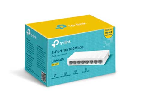 Switch TP-Link LS1008 | 8 Port 10/100Mbps chính hãng