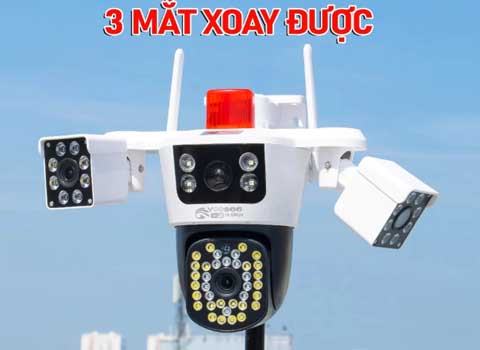 Camera WiFi YOOSEE 2 Mắt /4 Mắt , Ban Đêm Có Màu, XOay 360 Độ
